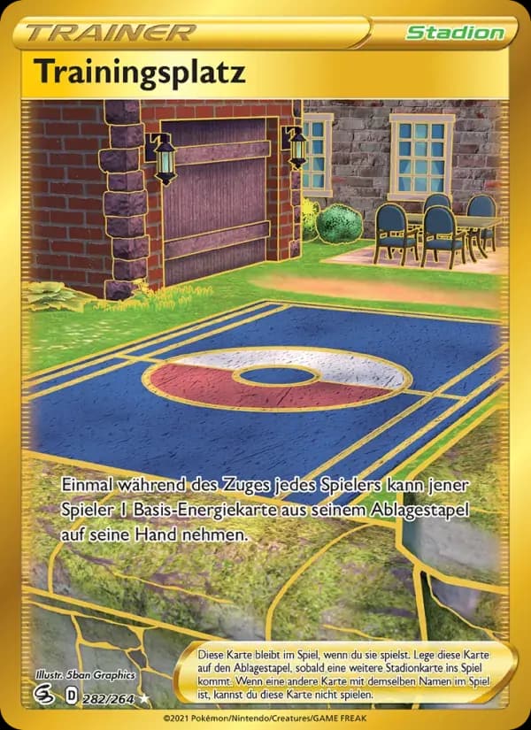 Trainingsplatz — Fusionsangriff 282 German Pokémon card