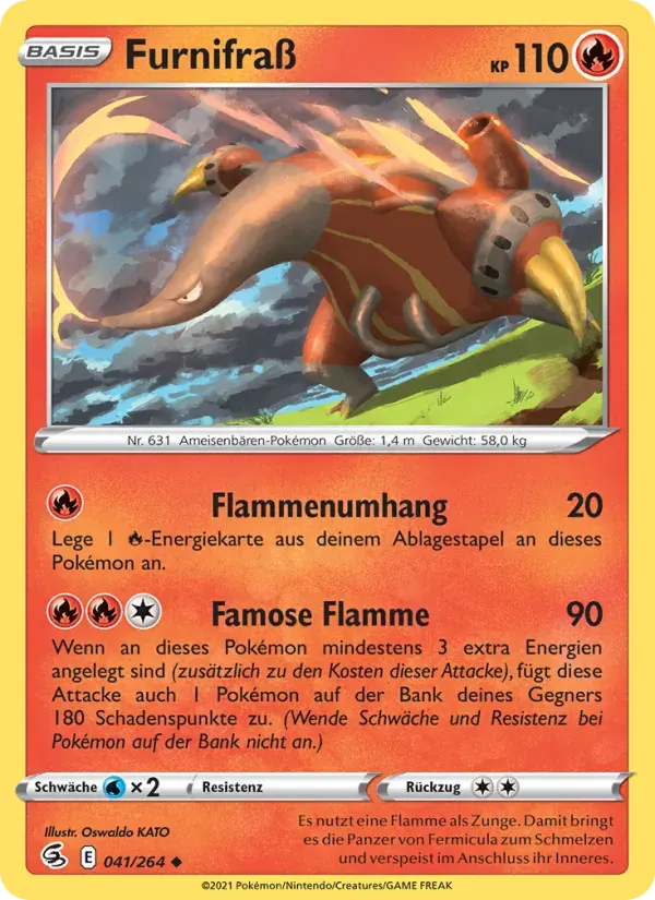 Furnifraß — Fusionsangriff 41 German Pokémon card