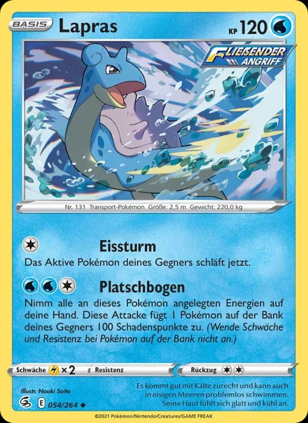 Lapras — Fusionsangriff 54 German Pokémon card