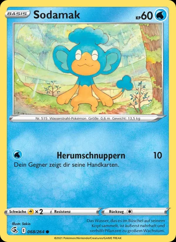 Sodamak — Fusionsangriff 68 German Pokémon card