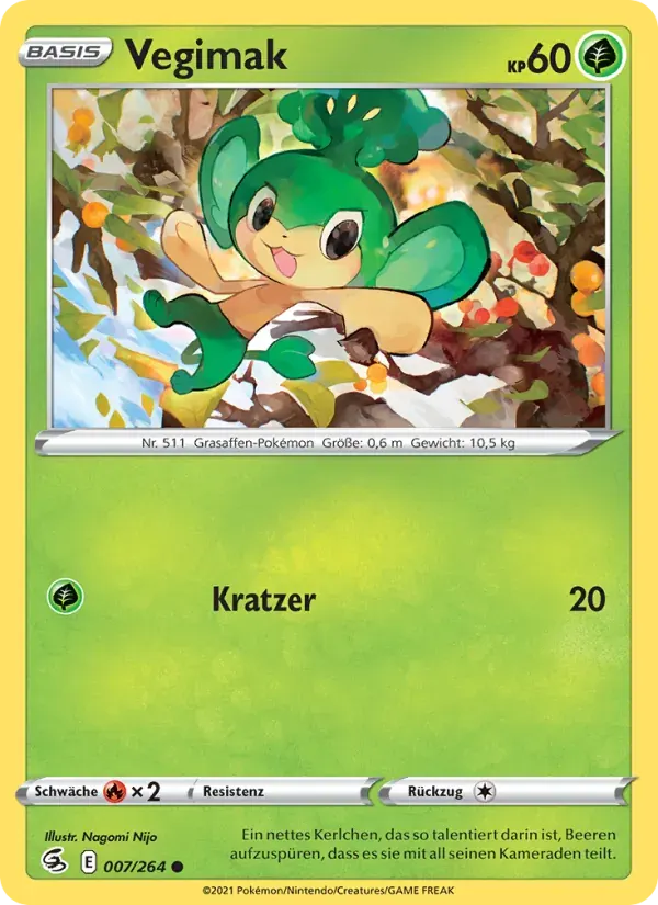 Vegimak — Fusionsangriff 7 German Pokémon card