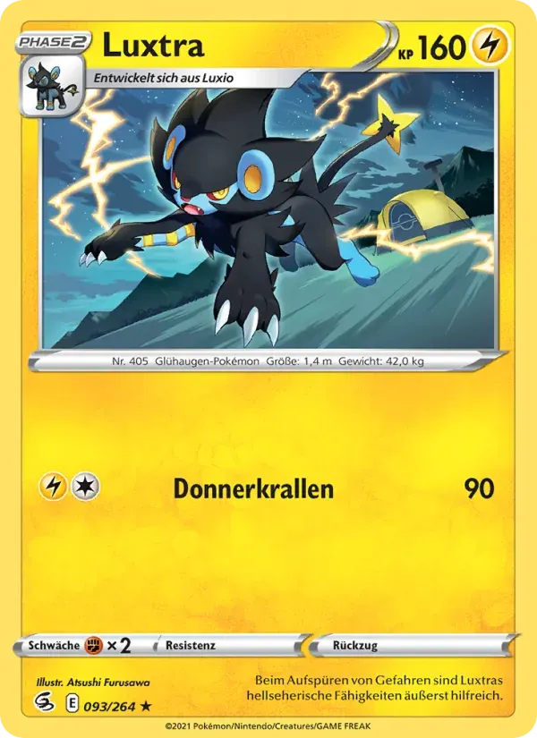 Luxtra — Fusionsangriff 93 German Pokémon card