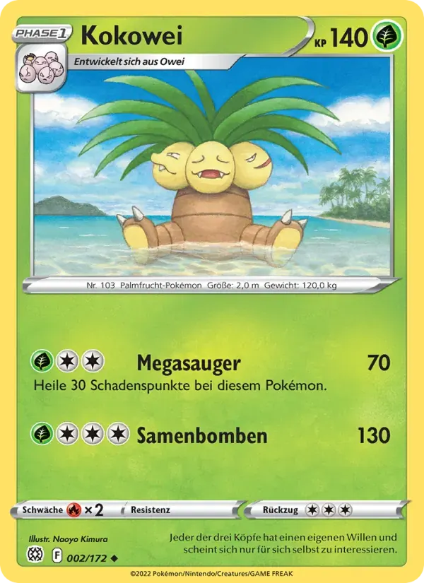 Kokowei — Strahlende Sterne 2 German Pokémon card