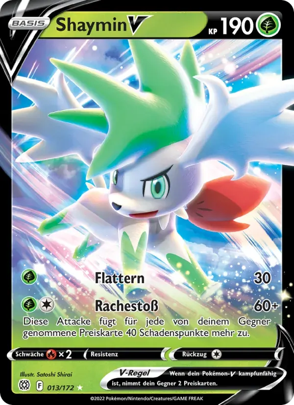 Shaymin V — Strahlende Sterne 13 German Pokémon card