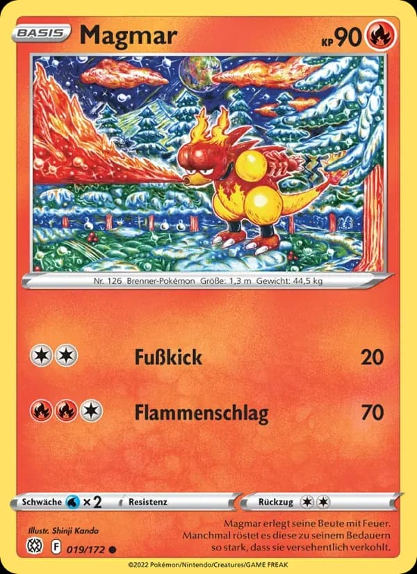 Magmar — Strahlende Sterne 19 German Pokémon card