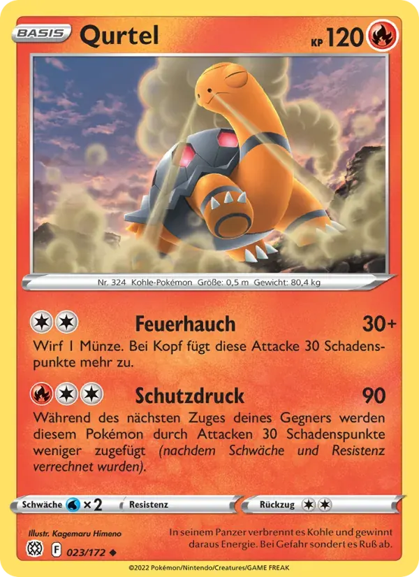 Qurtel — Strahlende Sterne 23 German Pokémon card