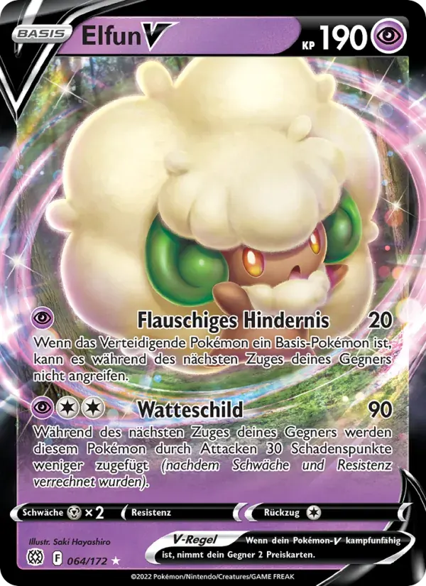 Elfun V — Strahlende Sterne 64 German Pokémon card