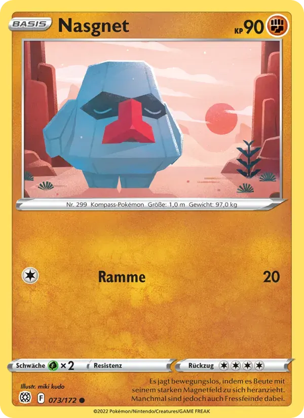 Nasgnet — Strahlende Sterne 73 German Pokémon card