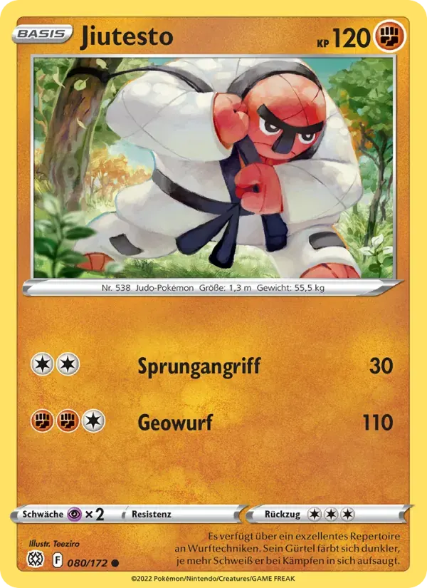 Jiutesto — Strahlende Sterne 80 German Pokémon card