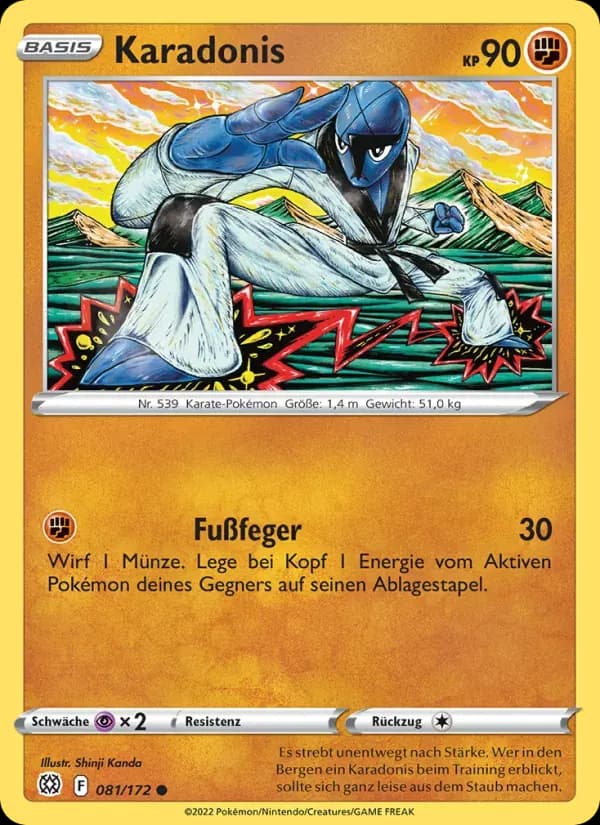 Karadonis — Strahlende Sterne 81 German Pokémon card