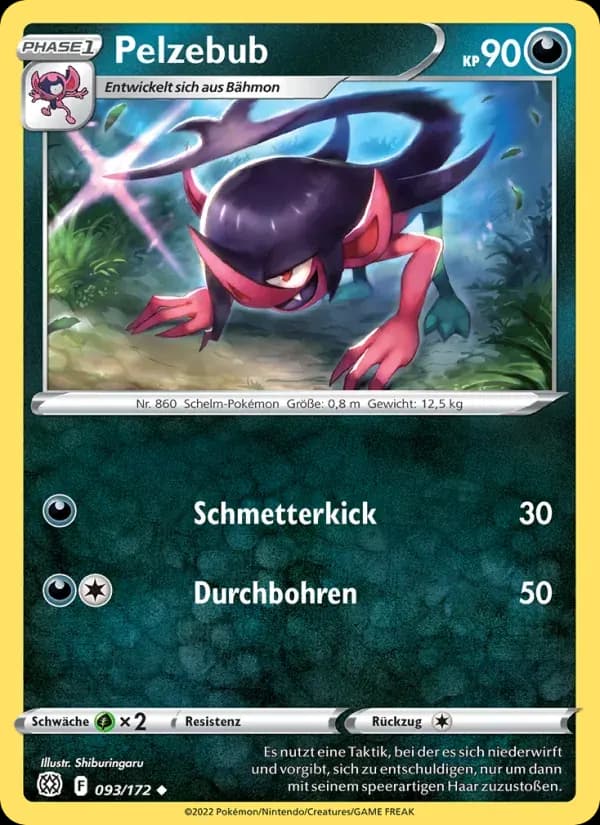 Pelzebub — Strahlende Sterne 93 German Pokémon card