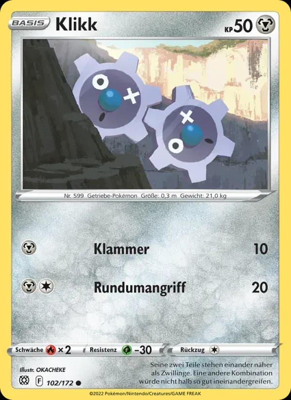 Klikk — Strahlende Sterne 102 German Pokémon card