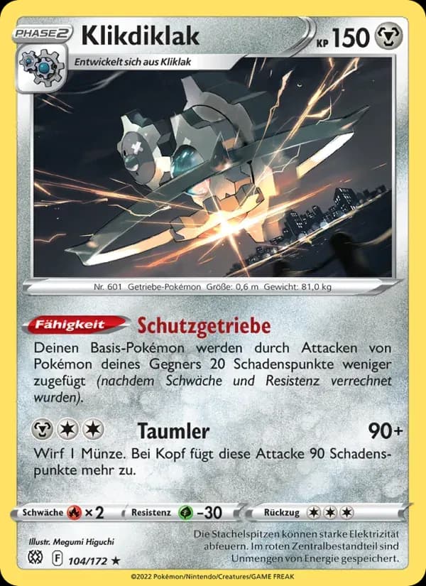 Klikdiklak — Strahlende Sterne 104 German Pokémon card