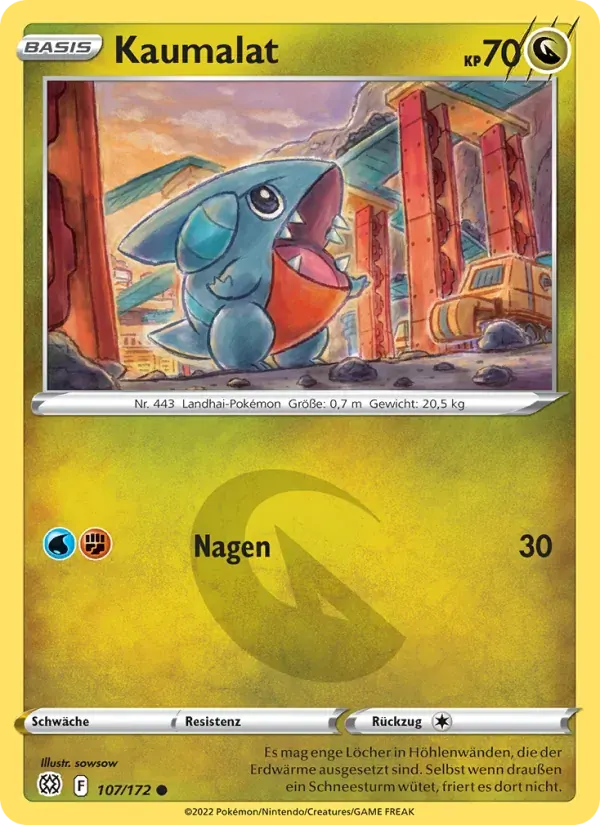 Kaumalat — Strahlende Sterne 107 German Pokémon card