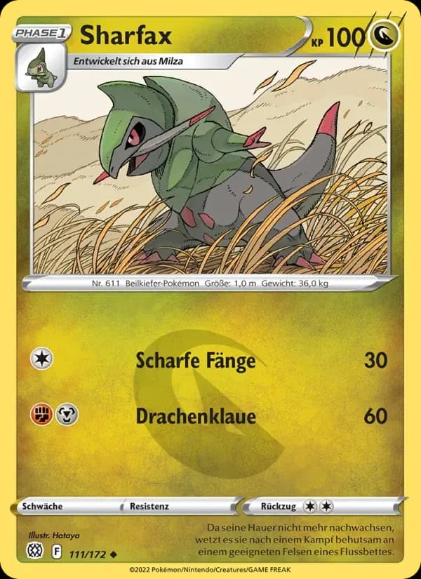 Sharfax — Strahlende Sterne 111 German Pokémon card