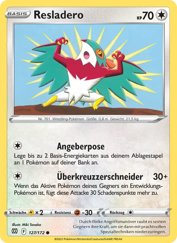 Resladero — Strahlende Sterne 127 German Pokémon card