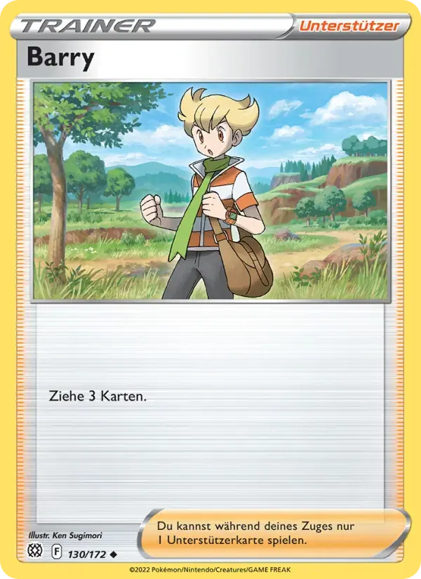 Barry — Strahlende Sterne 130 German Pokémon card