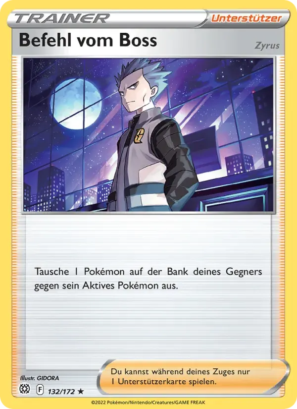 Befehl vom Boss — Strahlende Sterne 132 German Pokémon card