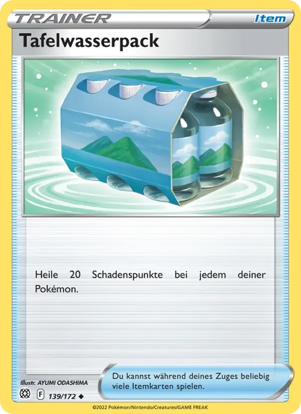 Tafelwasserpack — Strahlende Sterne 139 German Pokémon card