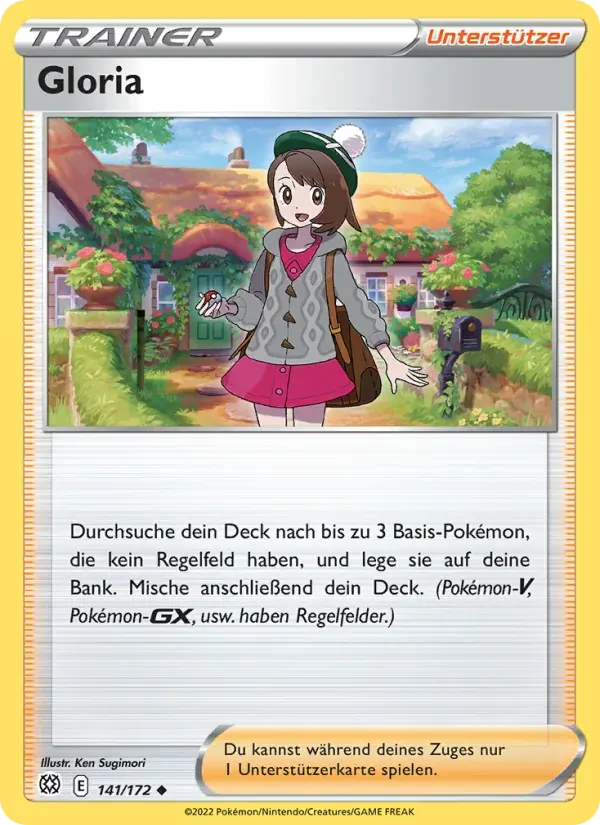 Gloria — Strahlende Sterne 141 German Pokémon card
