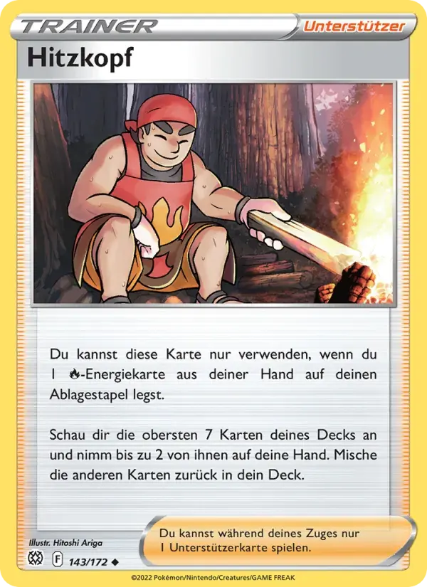 Hitzkopf — Strahlende Sterne 143 German Pokémon card