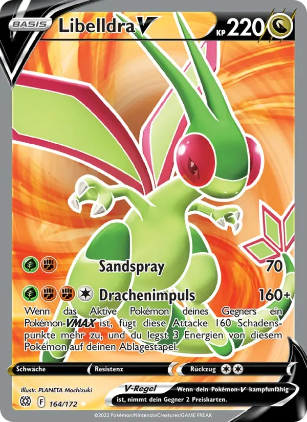 Libelldra V — Strahlende Sterne 164 German Pokémon card