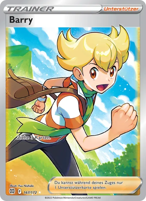 Barry — Strahlende Sterne 167 German Pokémon card