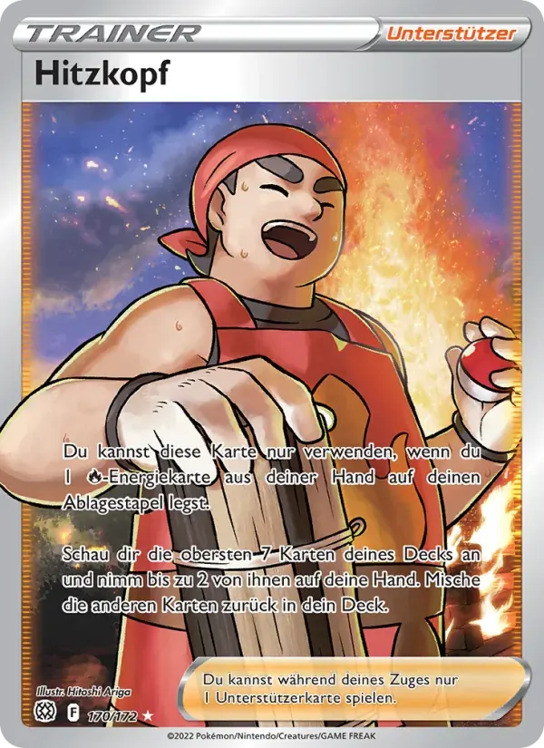 Hitzkopf — Strahlende Sterne 170 German Pokémon card