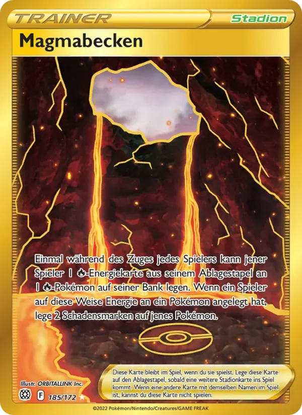 Magmabecken — Strahlende Sterne 185 German Pokémon card