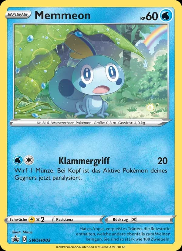 Memmeon — SCSC Promokarten SWSH003 German Pokémon card