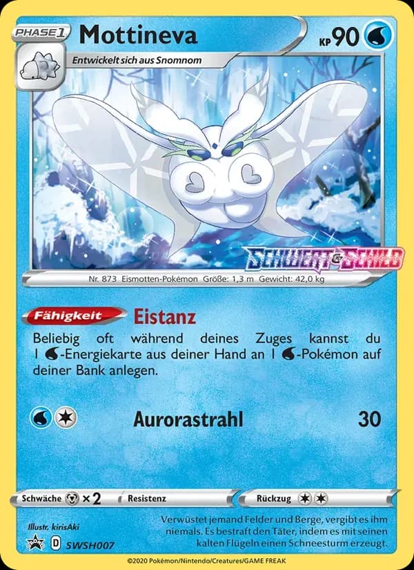 Mottineva — SCSC Promokarten SWSH007 German Pokémon card