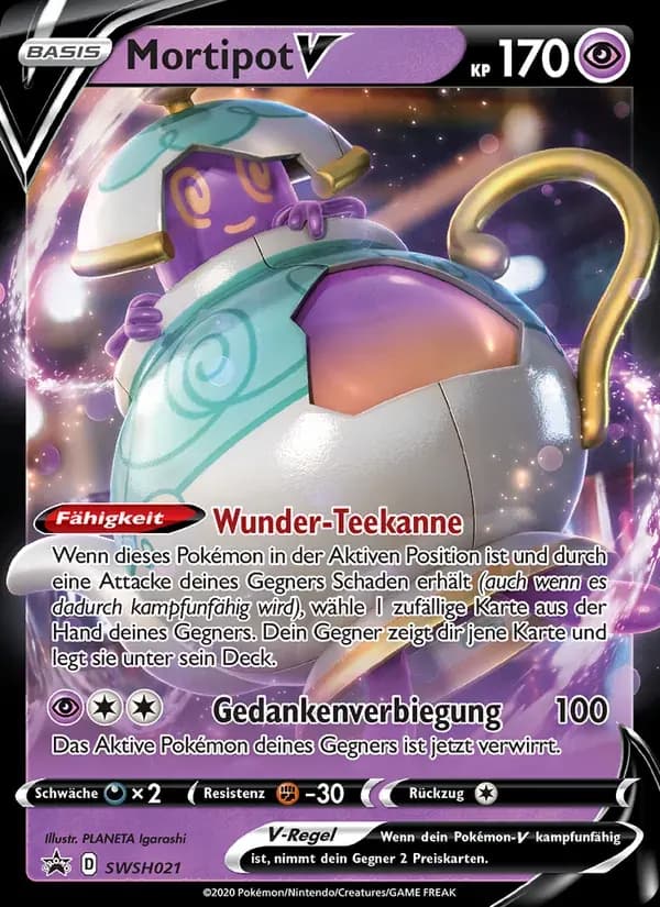 Mortipot V — SCSC Promokarten SWSH021 German Pokémon card