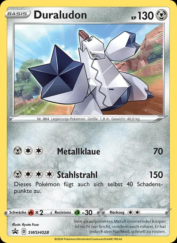 Duraludon — SCSC Promokarten SWSH028 German Pokémon card