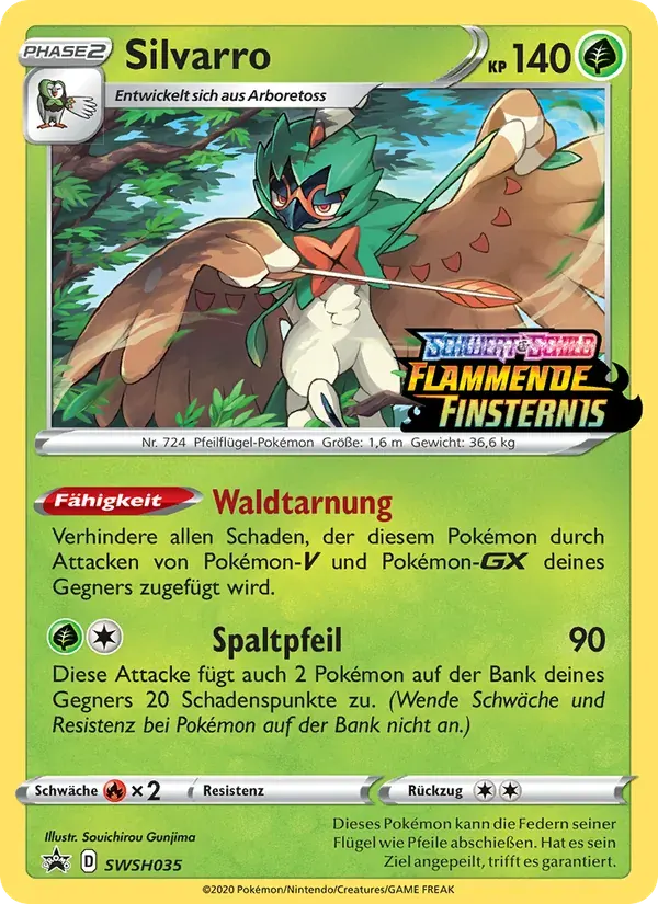Silvarro — SCSC Promokarten SWSH035 German Pokémon card