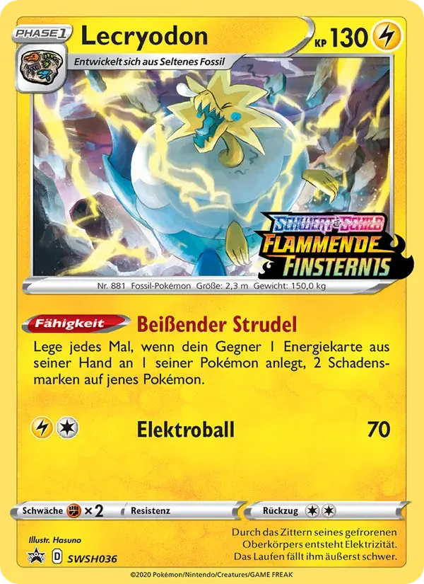 Lecryodon — SCSC Promokarten SWSH036 German Pokémon card