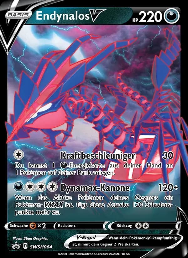 Endynalos V — SCSC Promokarten SWSH064 German Pokémon card