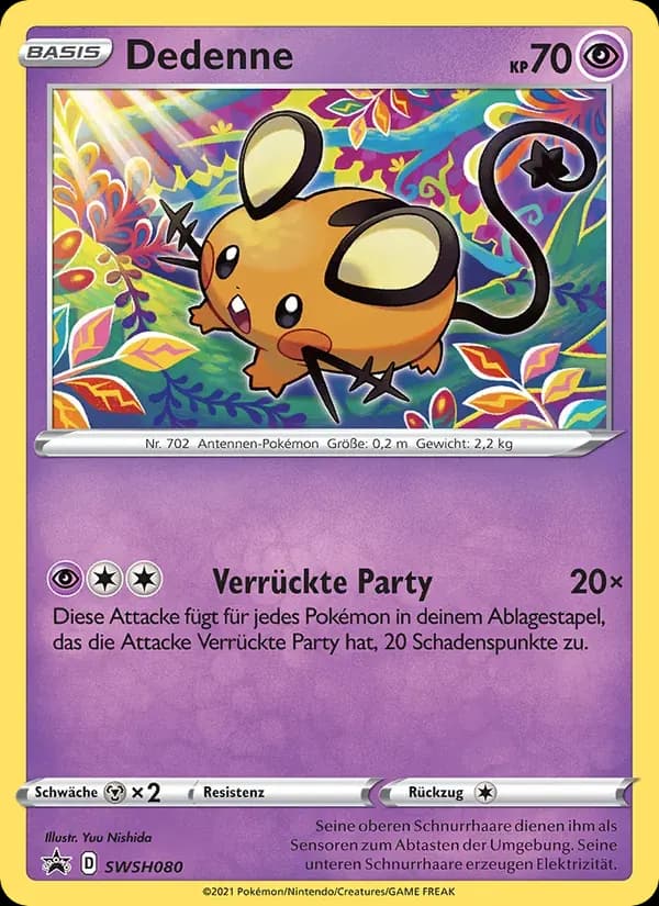 Dedenne — SCSC Promokarten SWSH080 German Pokémon card