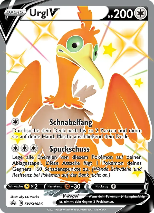 Urgl V — SCSC Promokarten SWSH086 German Pokémon card