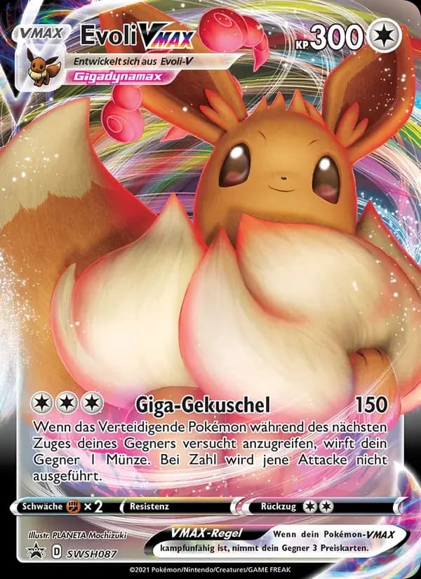 Evoli VMAX — SCSC Promokarten SWSH087 German Pokémon card
