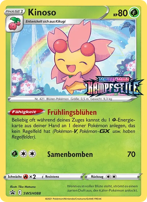 Kinoso — SCSC Promokarten SWSH088 German Pokémon card