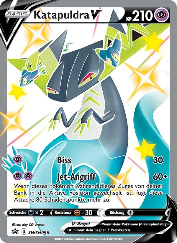 Katapuldra V — SCSC Promokarten SWSH096 German Pokémon card