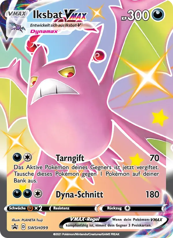 Iksbat VMAX — SCSC Promokarten SWSH099 German Pokémon card