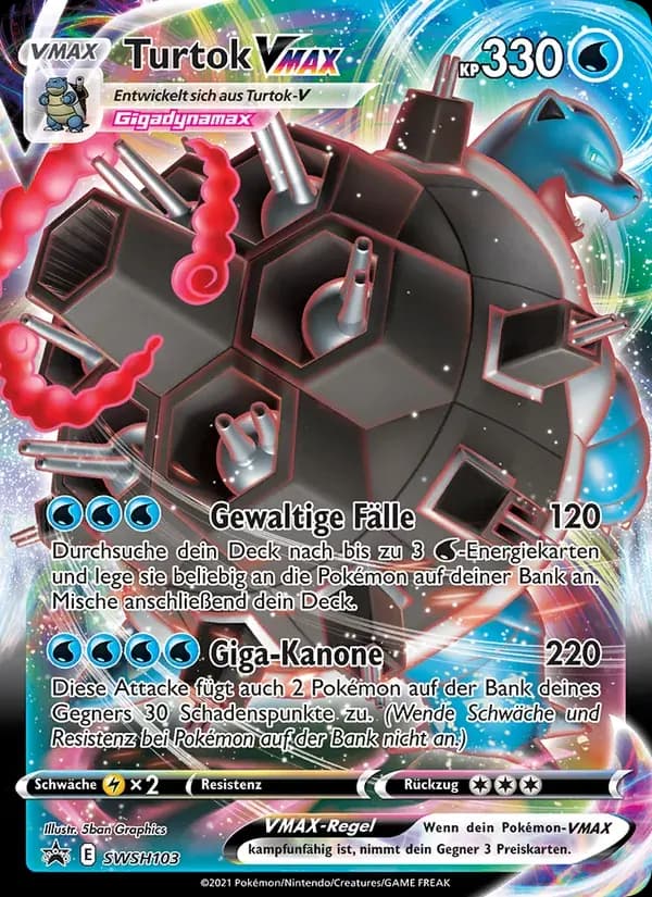Turtok VMAX — SCSC Promokarten SWSH103 German Pokémon card
