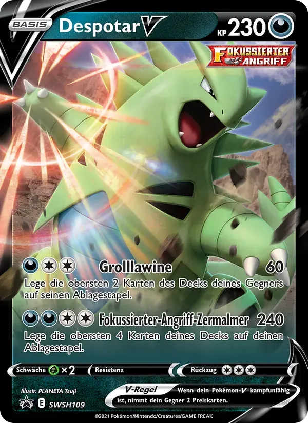 Despotar V — SCSC Promokarten SWSH109 German Pokémon card