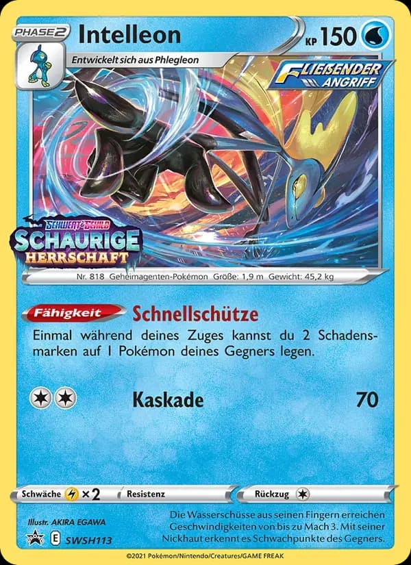 Intelleon — SCSC Promokarten SWSH113 German Pokémon card
