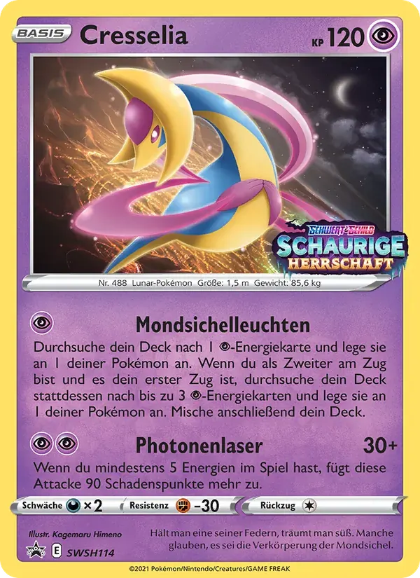 Cresselia — SCSC Promokarten SWSH114 German Pokémon card