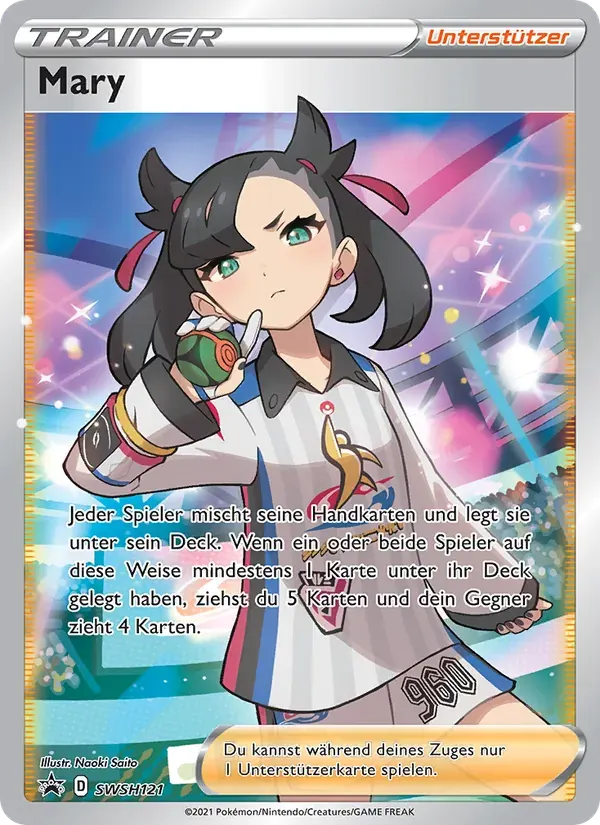 Mary — SCSC Promokarten SWSH121 German Pokémon card