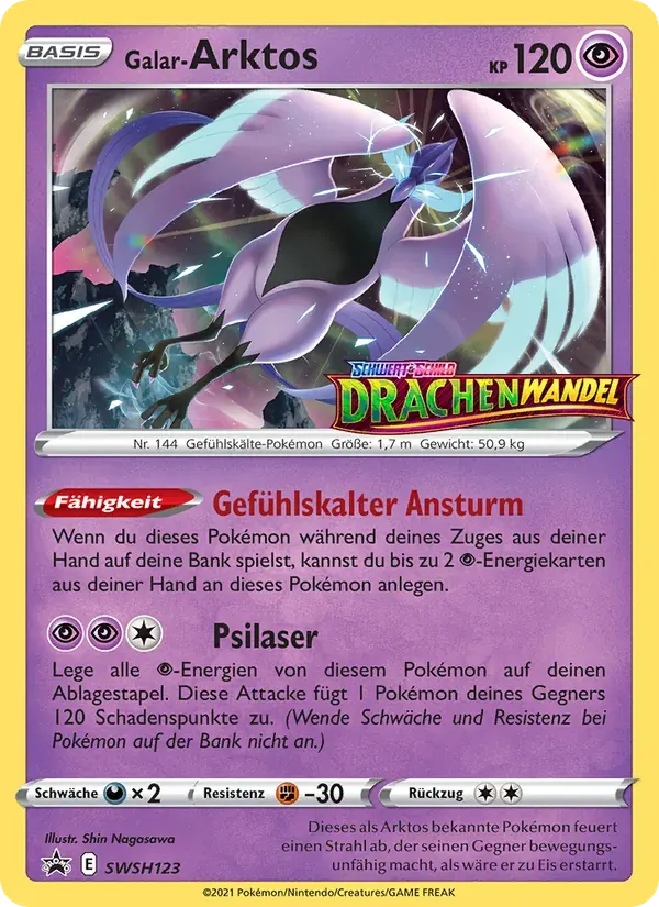Galar-Arktos — SCSC Promokarten SWSH123 German Pokémon card