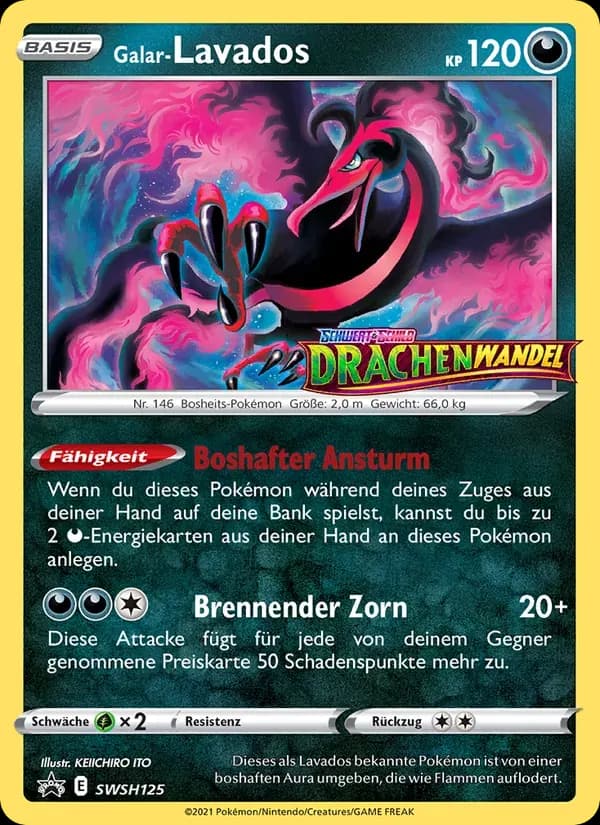 Galar-Lavados — SCSC Promokarten SWSH125 German Pokémon card