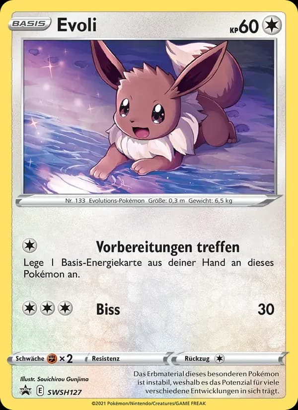 Evoli — SCSC Promokarten SWSH127 German Pokémon card